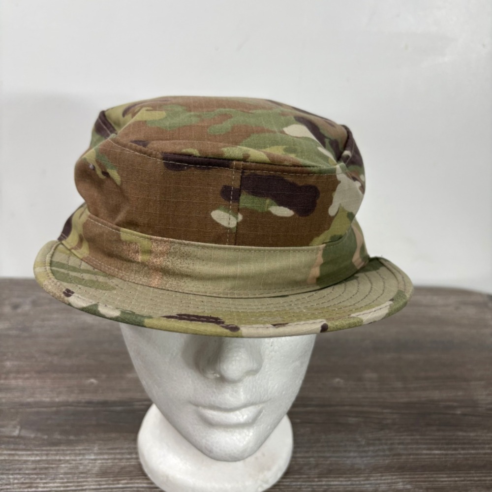 Sekri Industries OCP Patrol Cap Mens 7 1/4 Camo Excellent Military Ripstop Hat